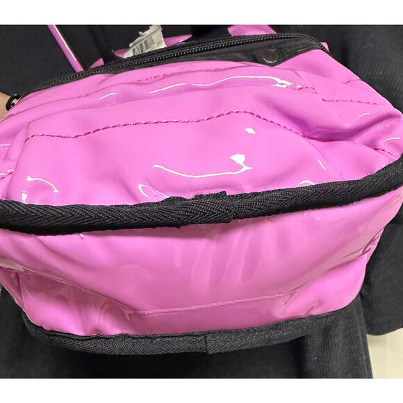 LeSportsac Gabrielle Micro Box Backpack Acid Punch Pink NWT B217 - Picture 3 of 7